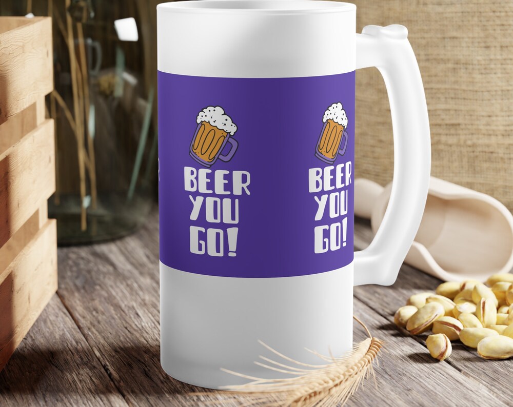 Frosted Glass Stein Mug For Beer
