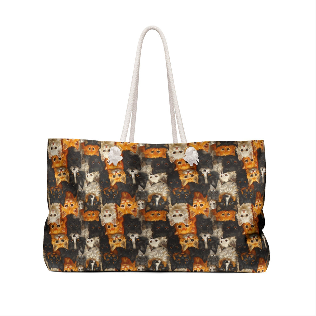 Weekender Beach Bag Cats and Dog Pattern Design Gift Bag