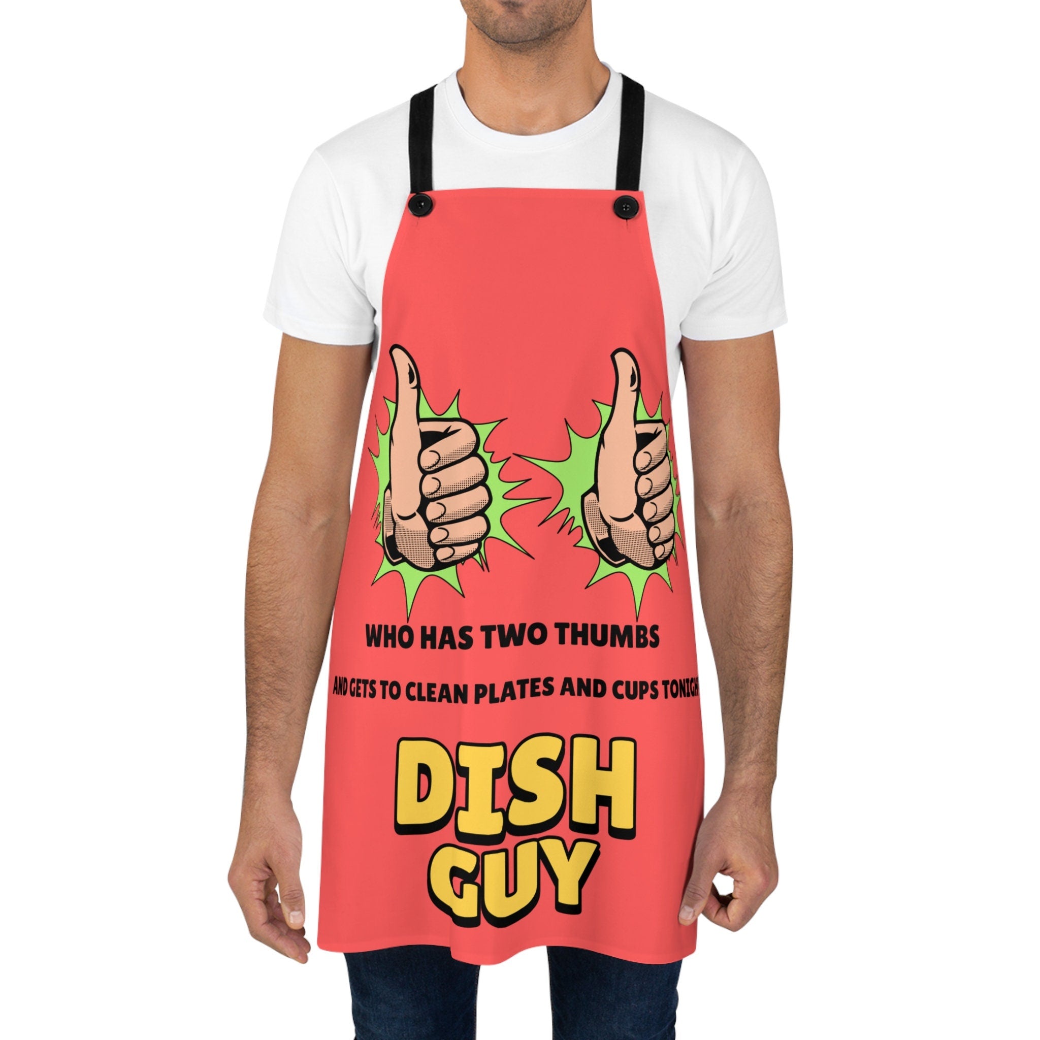Funny Dish Washing Apron Cleaning Joke Polyester Water Resistant