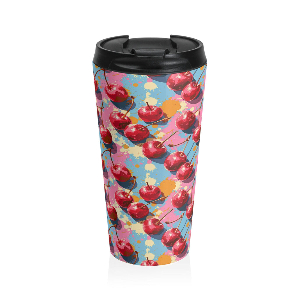 Cherry Pattern Tumbler Cup Travel Mug Coffee Cup