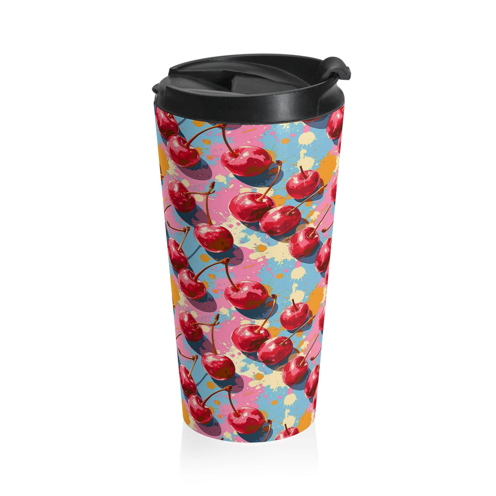 Cherry Pattern Tumbler Cup Travel Mug Coffee Cup