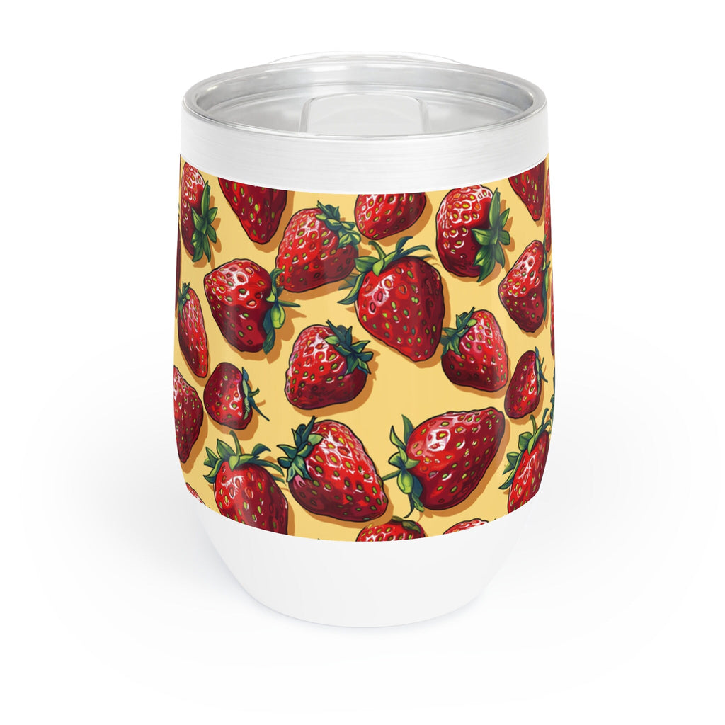 Strawberry Wine Tumbler Chiller Cool Wine Cup Pattern
