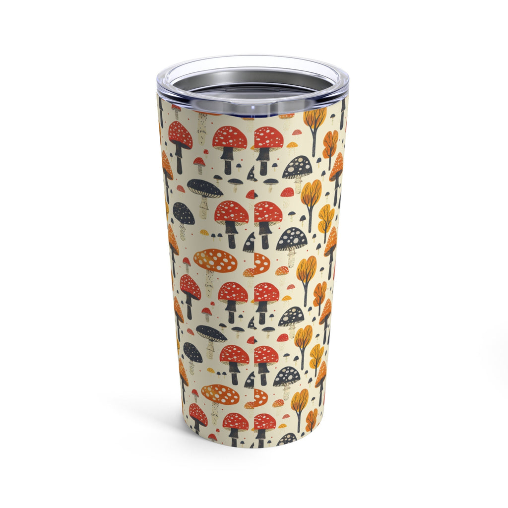 Mushroom Tumbler Cup Reusable Stainless Steel Travel Mug with Lid