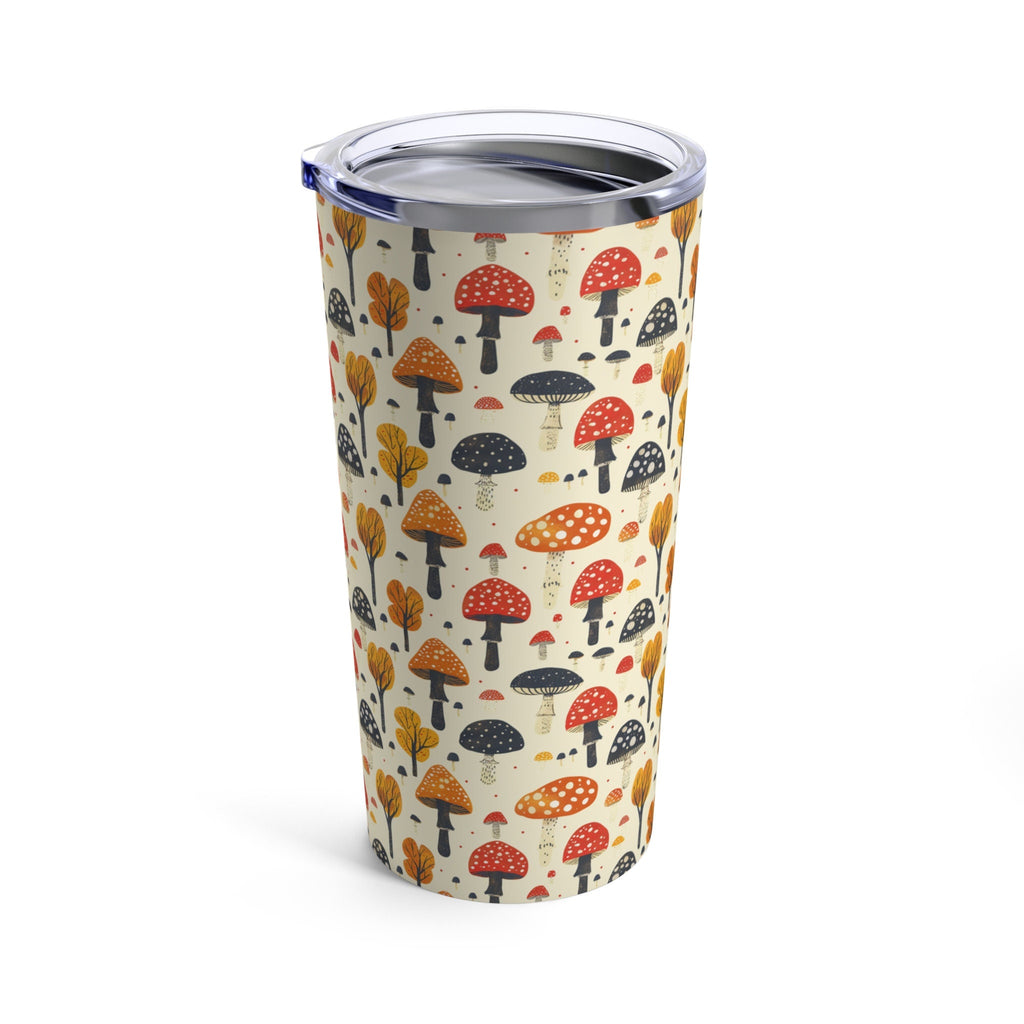 Mushroom Tumbler Cup Reusable Stainless Steel Travel Mug with Lid