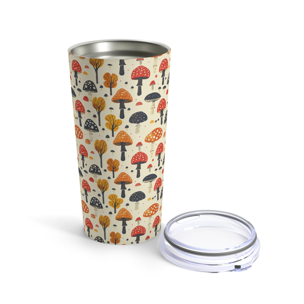 Mushroom Tumbler Cup Reusable Stainless Steel Travel Mug with Lid