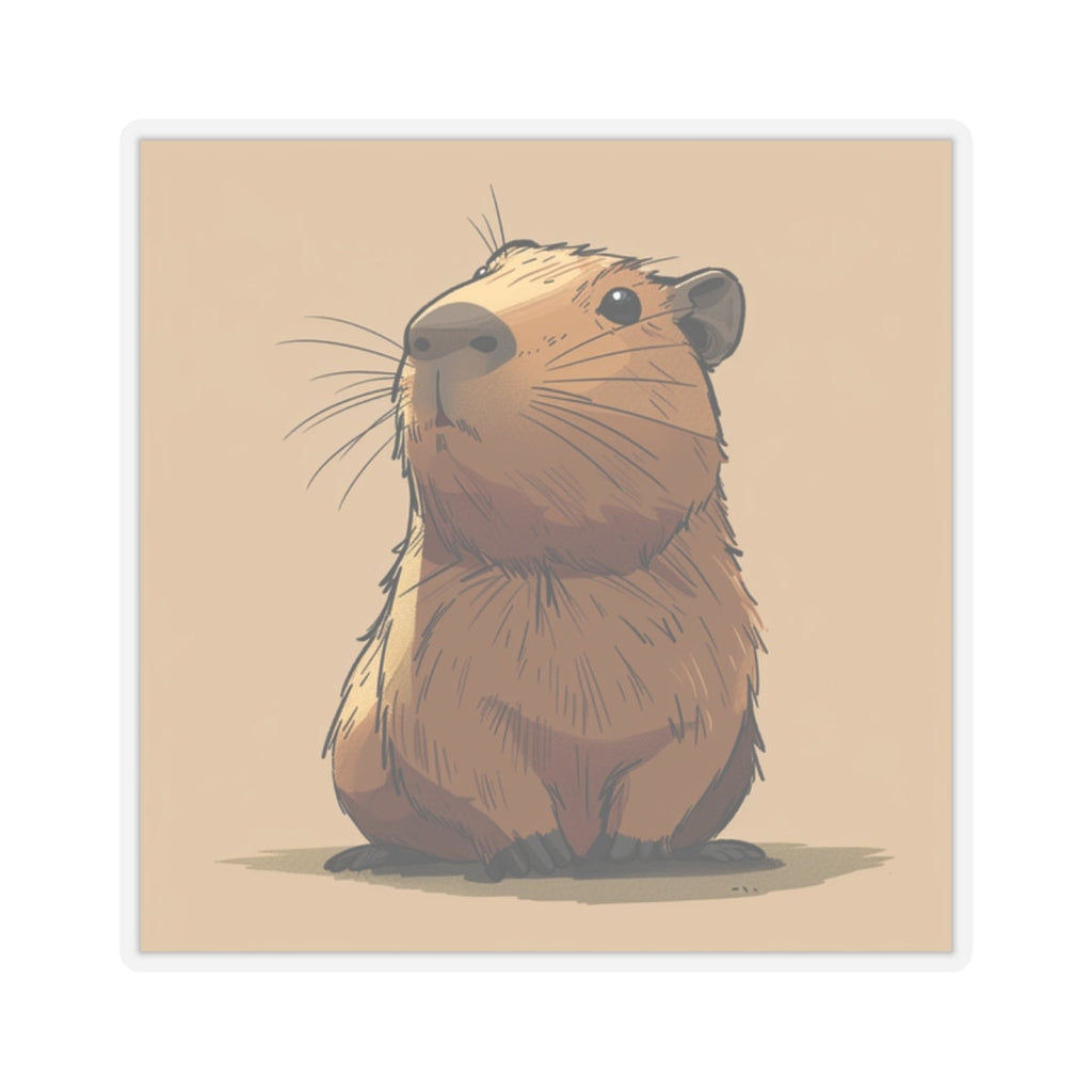 Cute Capybara Vinyl Sticker - Perfect for Animal Lovers and Sticker Collectors