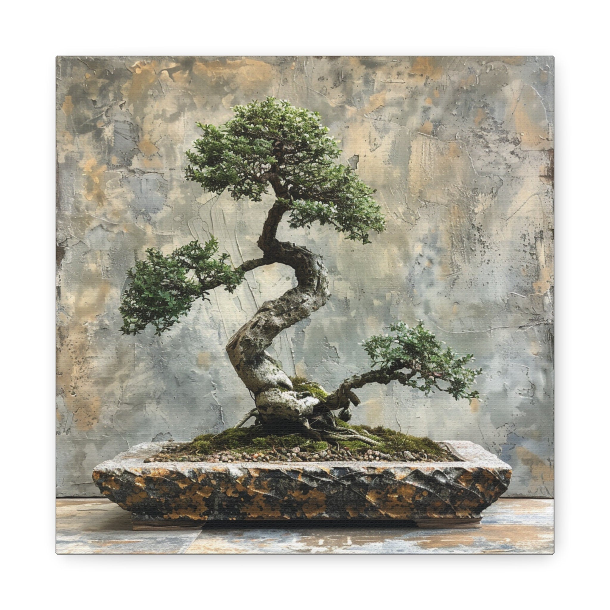 Plant Bonsai Wall Art Decor For Home or Office, Gift For Plant Lovers