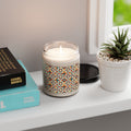 Soy Candle Shape Pattern Geometry Gift