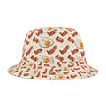 Bacon and Eggs Bucket Hat Breakfast Cap Gift Sun Protector