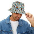 Seashells and Coconuts Bucket Hat Sun Protector Cap