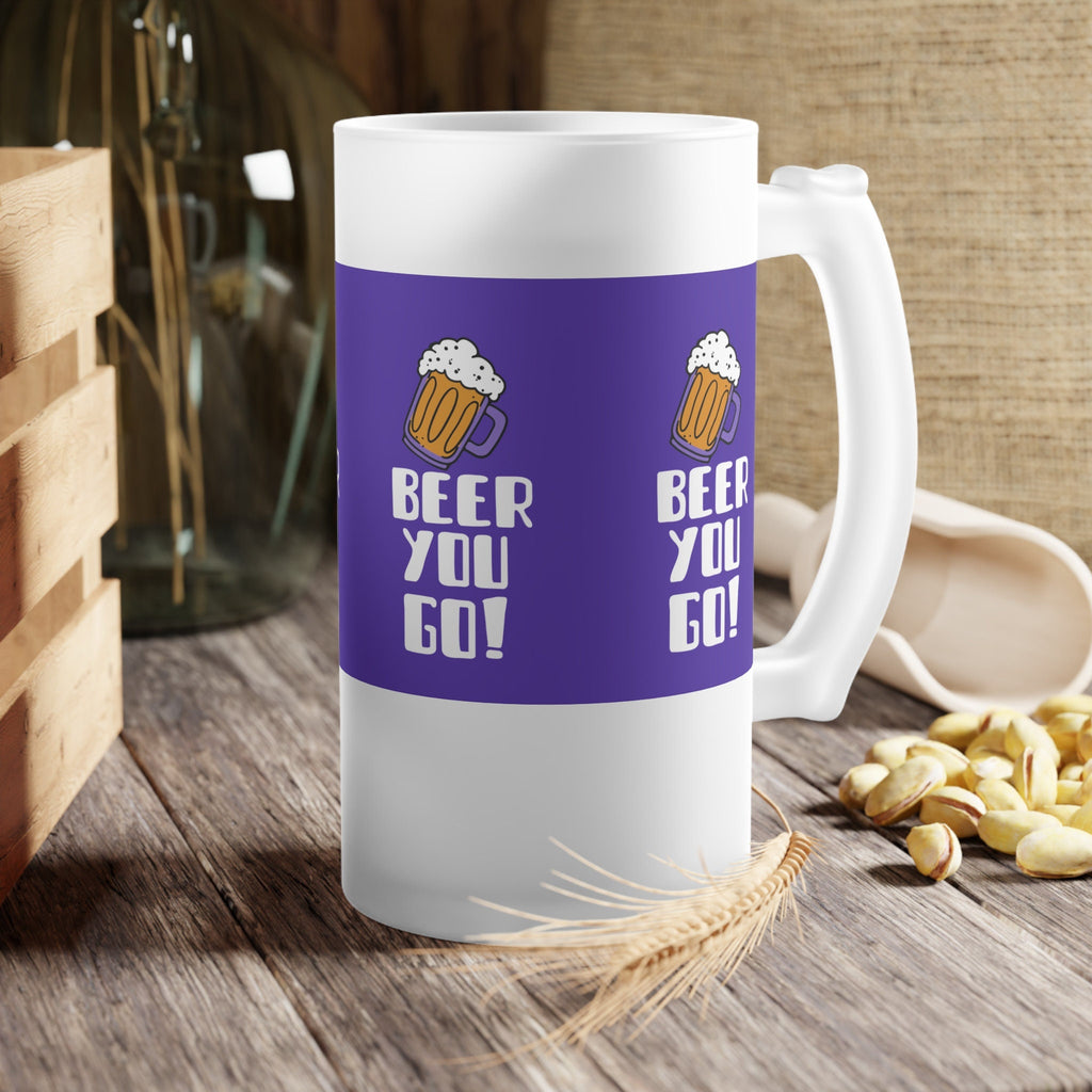 Frosted Glass Stein Mug For Beer Funny Gift Cup