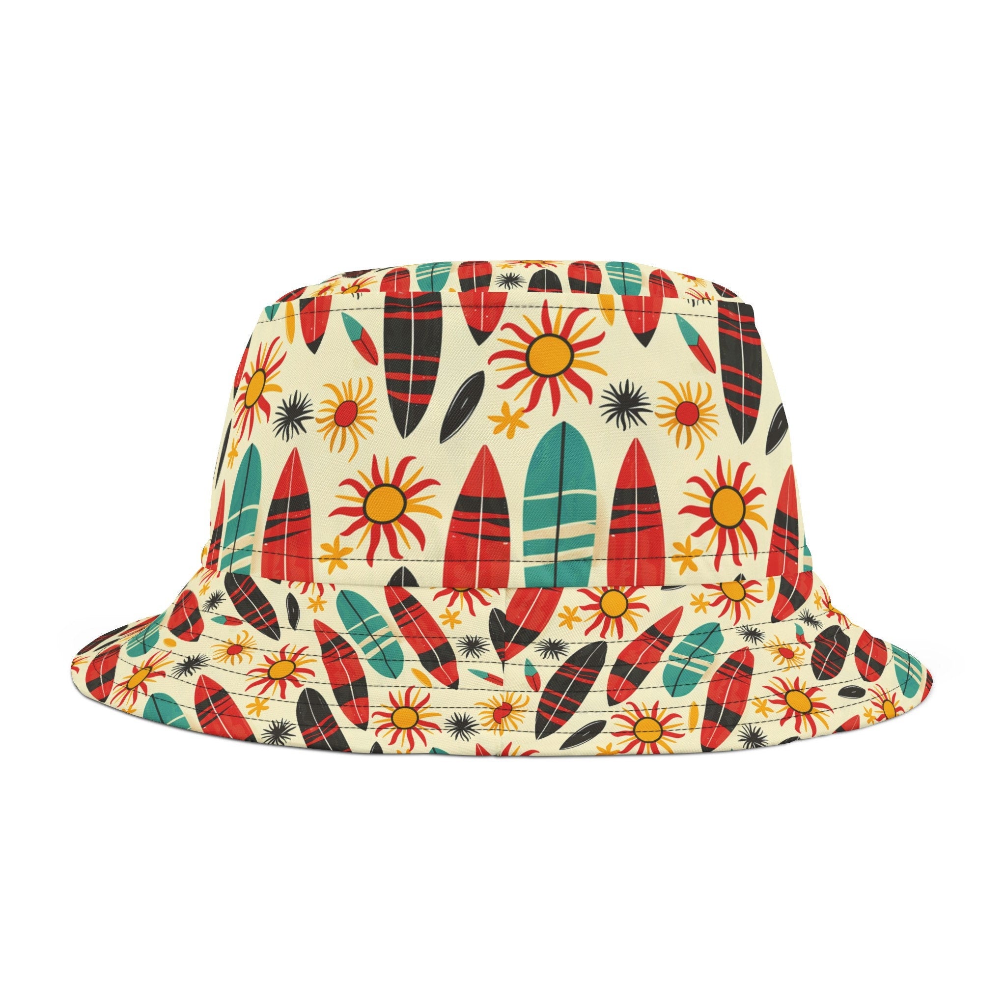 Surfboards and Sunshine Bucket Hat Sun Protector Cap
