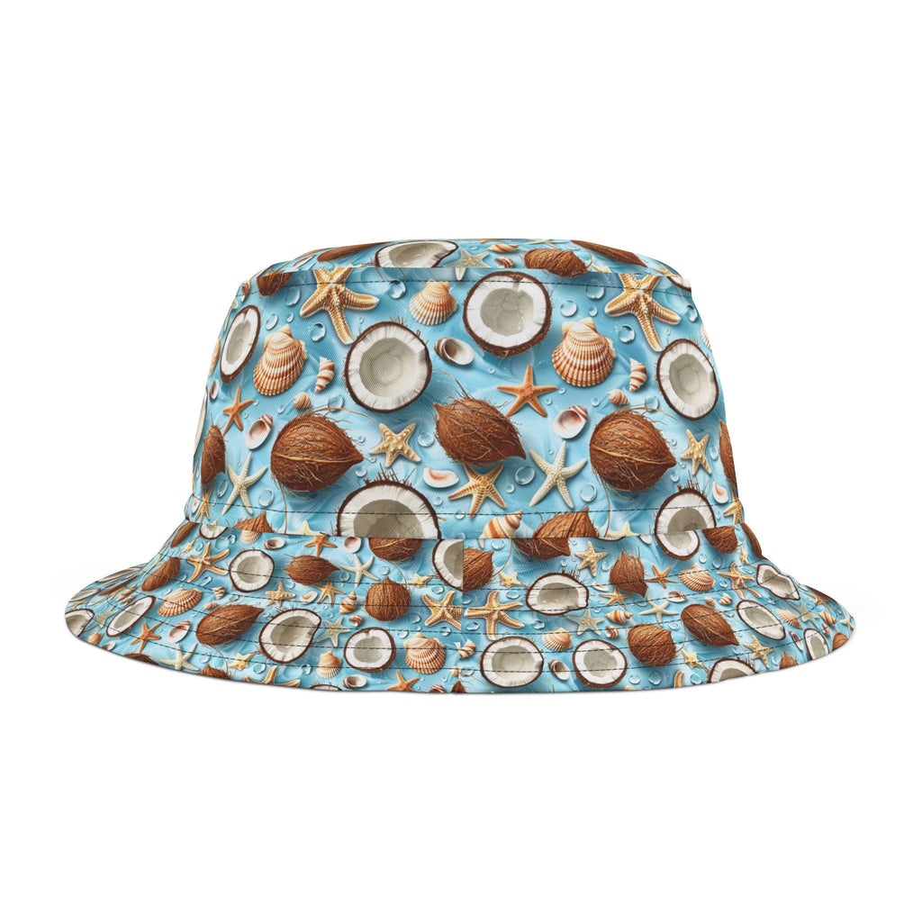 Seashells and Coconuts Bucket Hat Sun Protector Cap