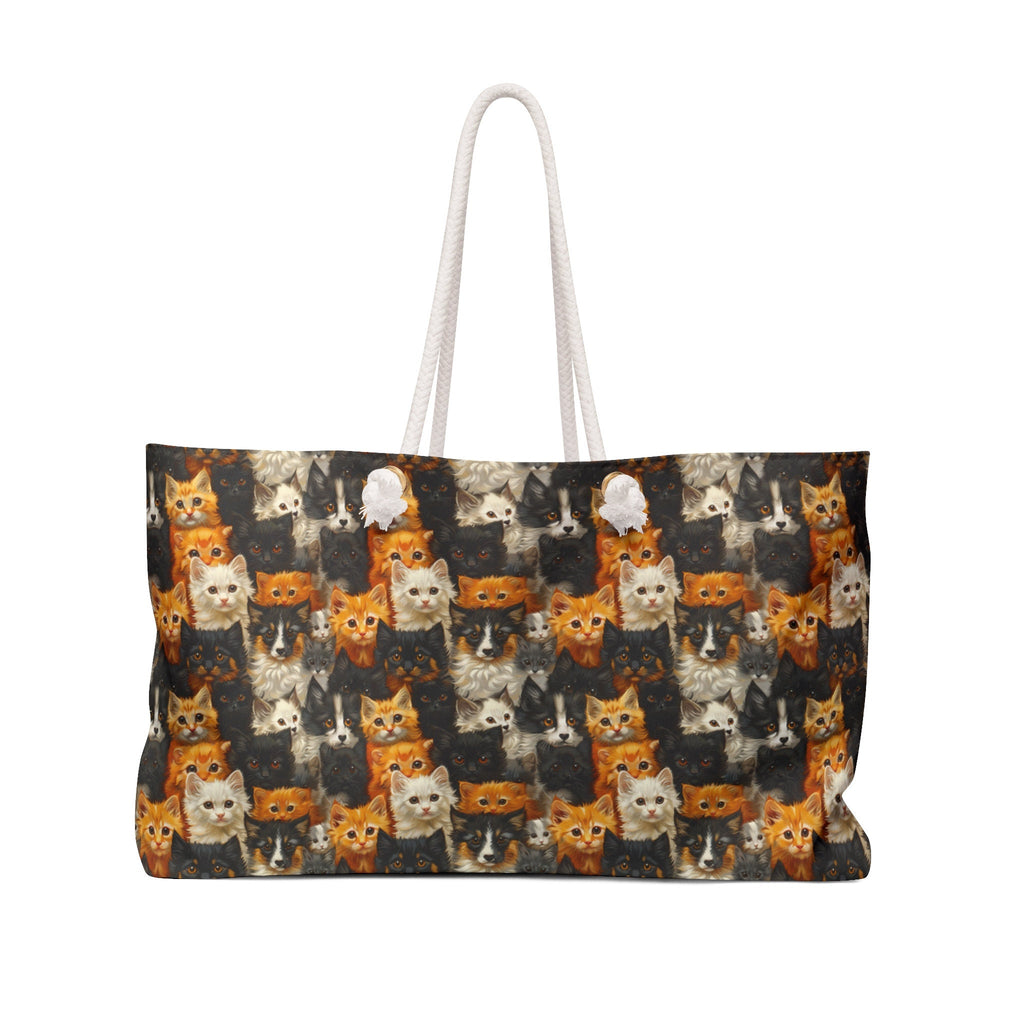 Weekender Beach Bag Cats and Dog Pattern Design Gift Bag