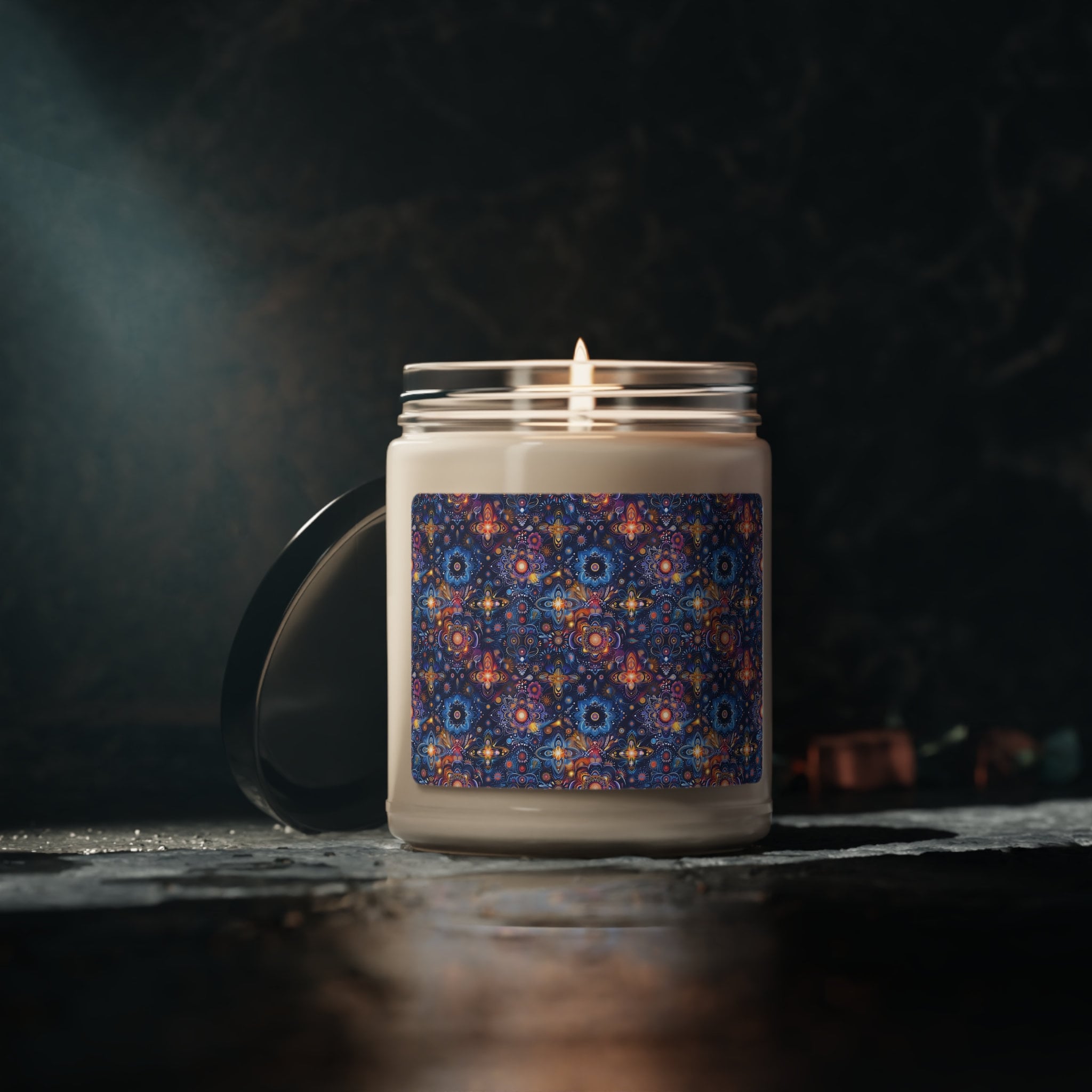 Soy Candle Cool Visual Pattern Gift