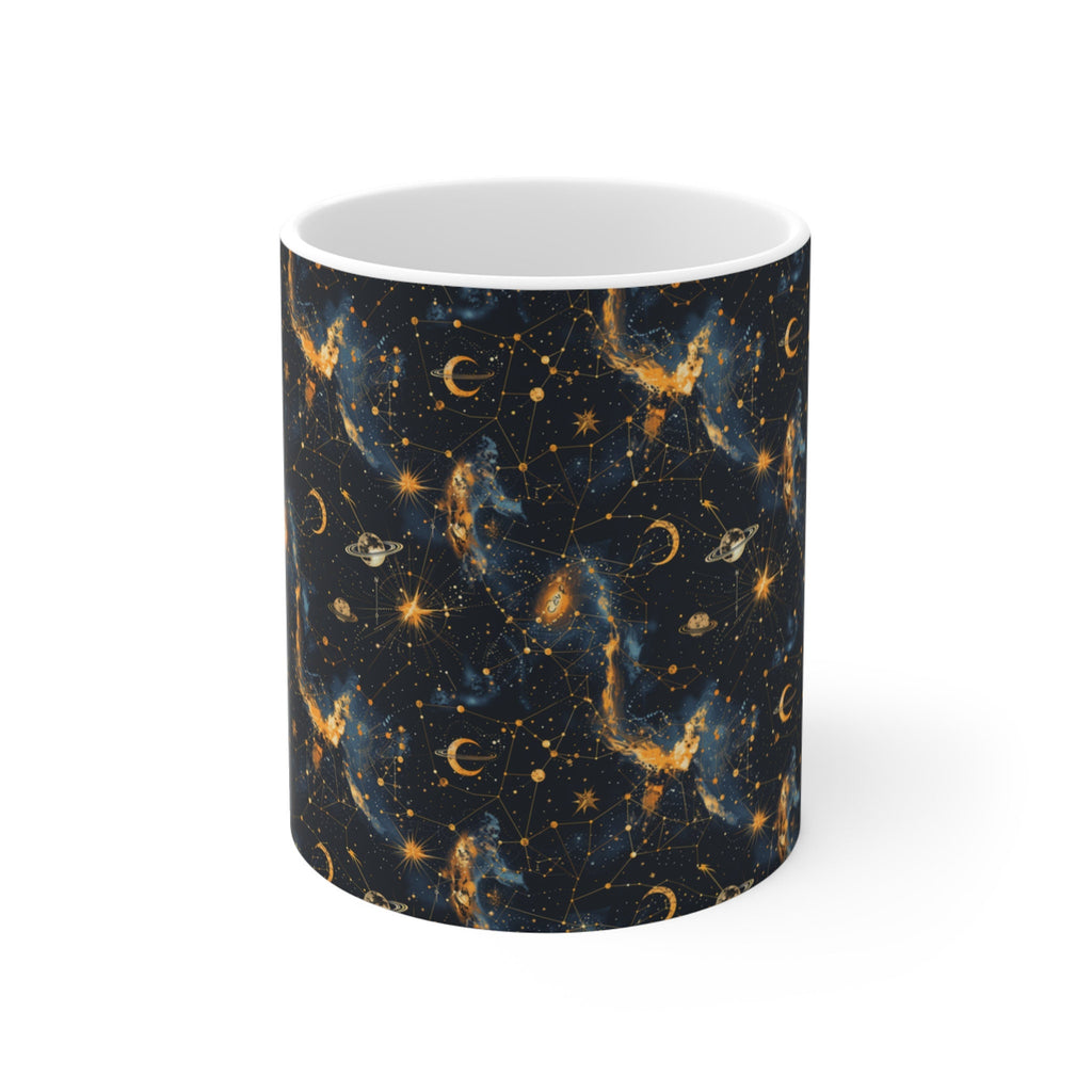 Celestial Astrology Mug Star Design Pattern Coffee Cup