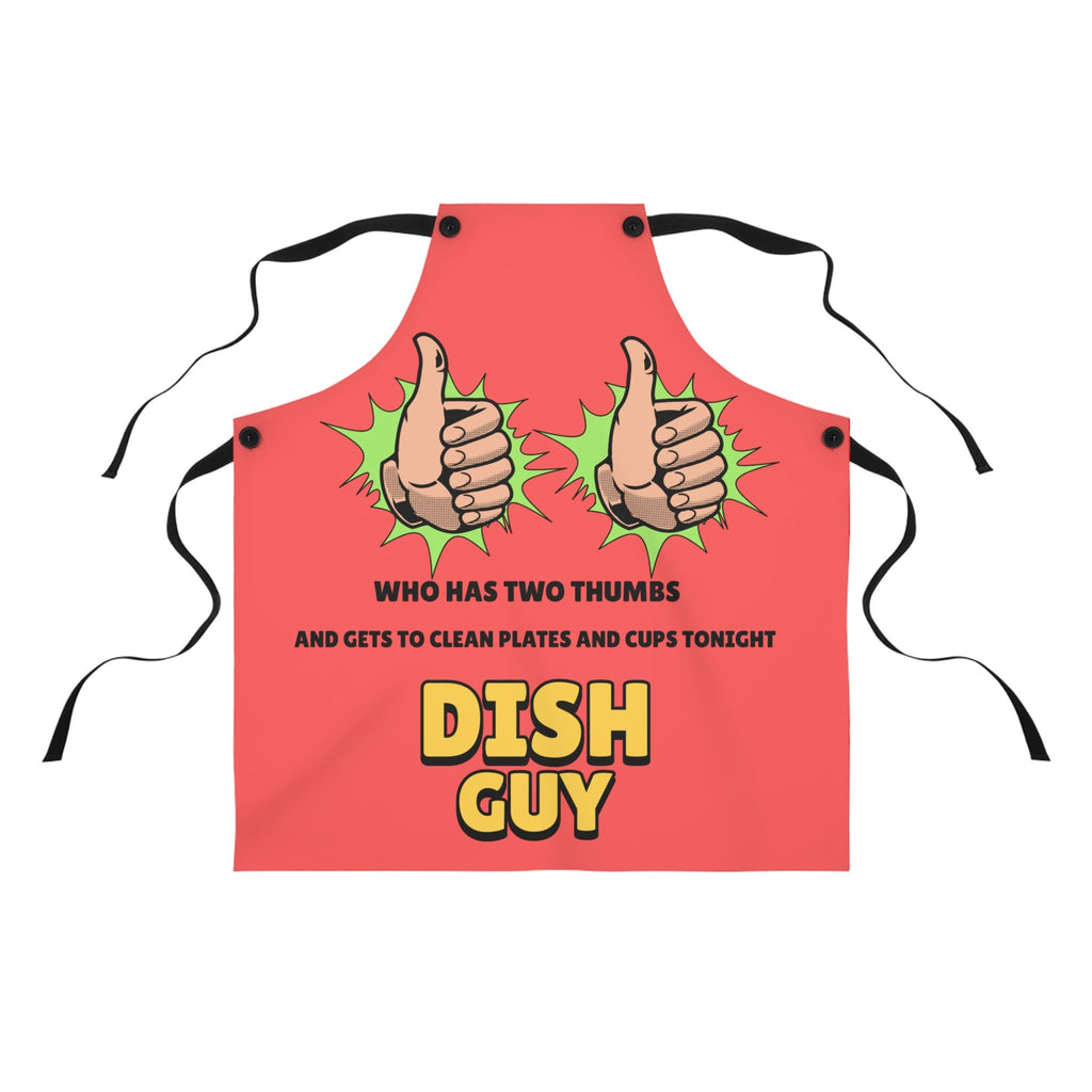 Funny Dish Washing Apron Cleaning Joke Polyester Water Resistant