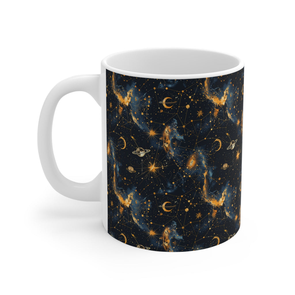 Celestial Astrology Mug Star Design Pattern Coffee Cup