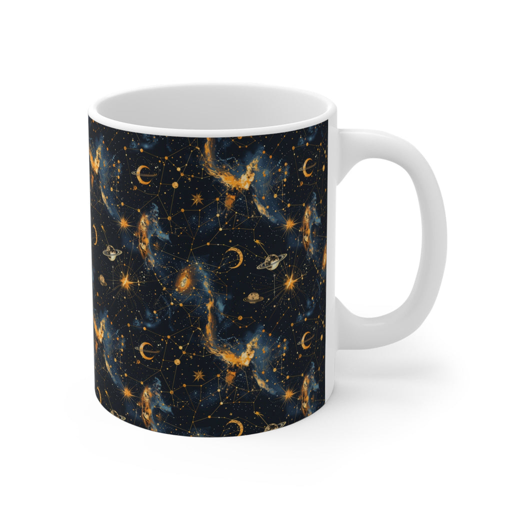 Celestial Astrology Mug Star Design Pattern Coffee Cup