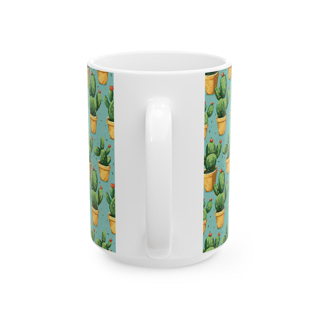 Ceramic Gift Cactus Mug Coffee Cup with Cactus Pattern