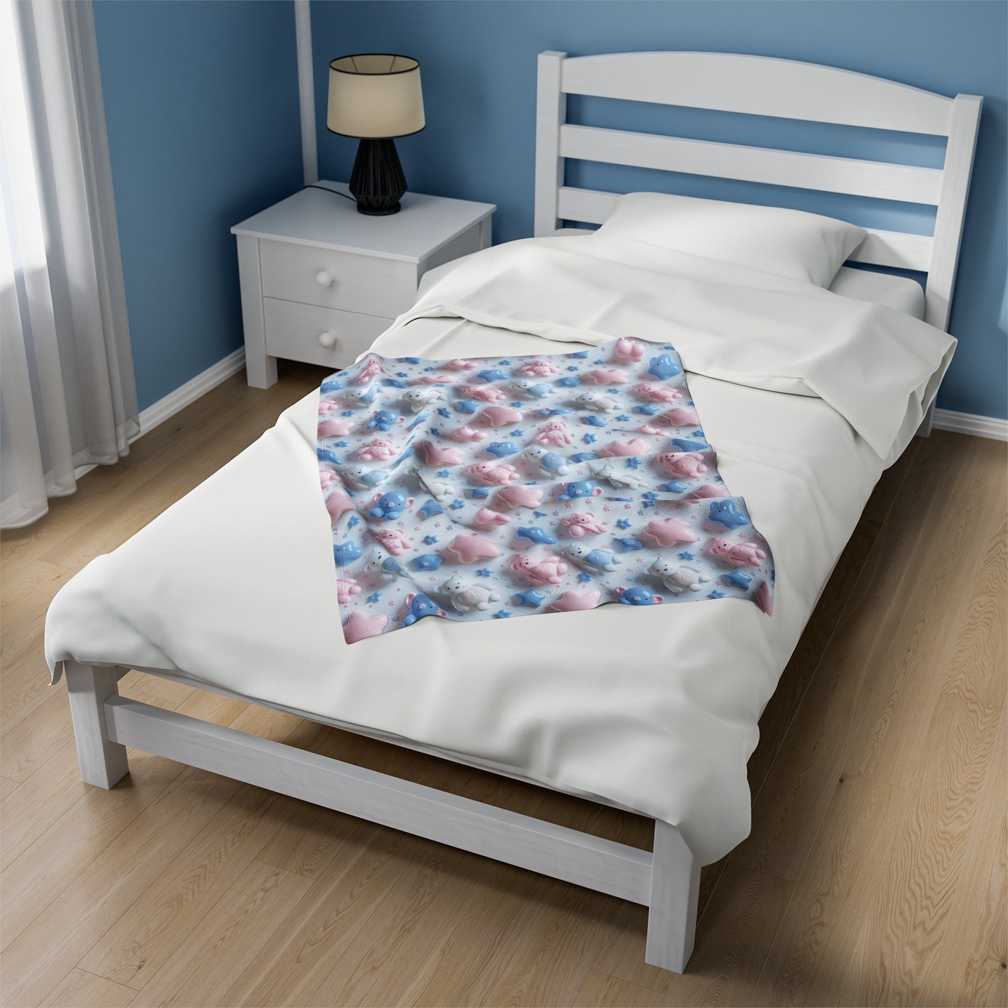 Handcrafted Dreamland: Soft Knit Baby Blanket for Sweet Slumber Plush Soft Blanket for Kids Baby Celebrate