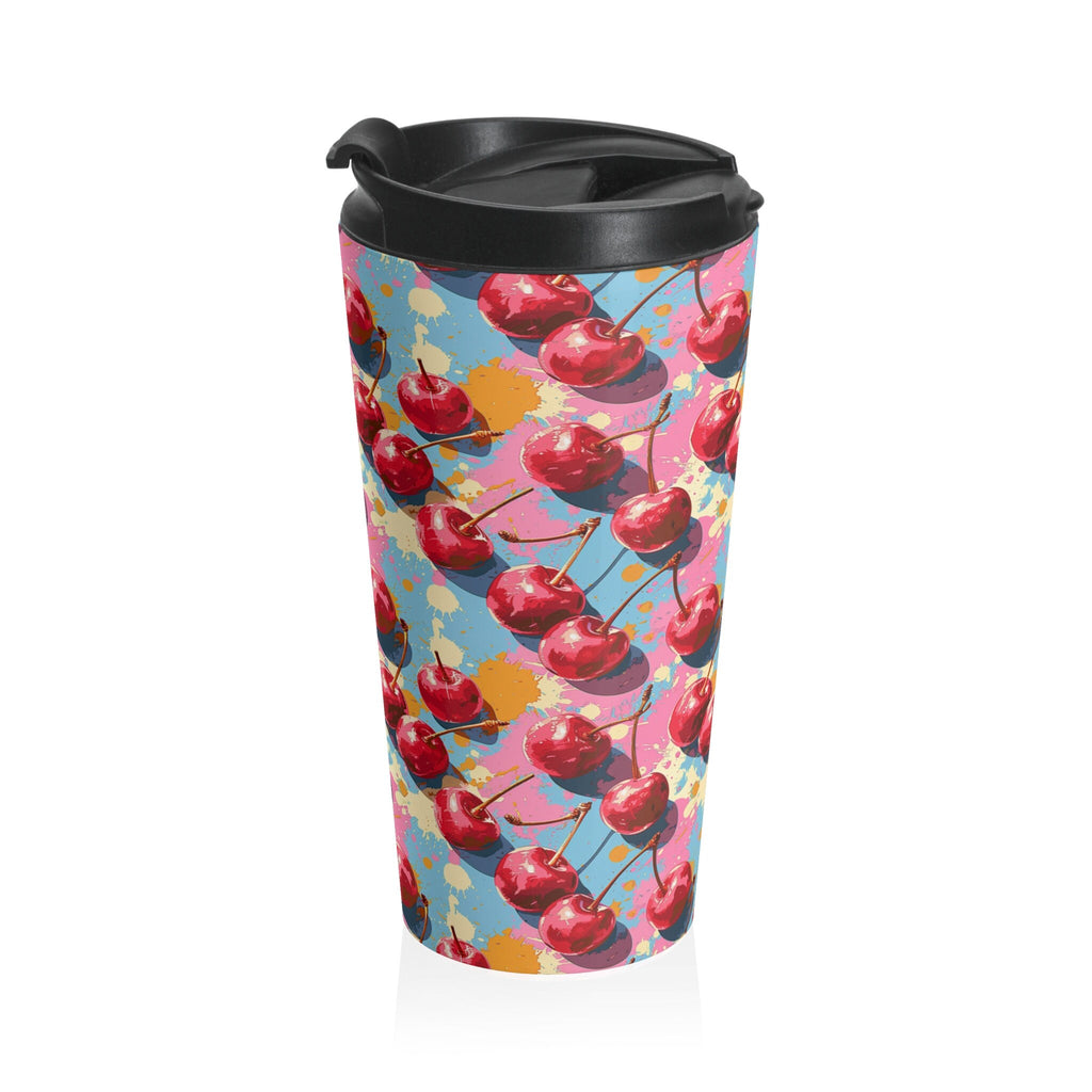 Cherry Pattern Tumbler Cup Travel Mug Coffee Cup