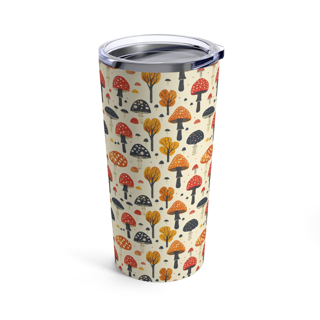 Mushroom Tumbler Cup Reusable Stainless Steel Travel Mug with Lid