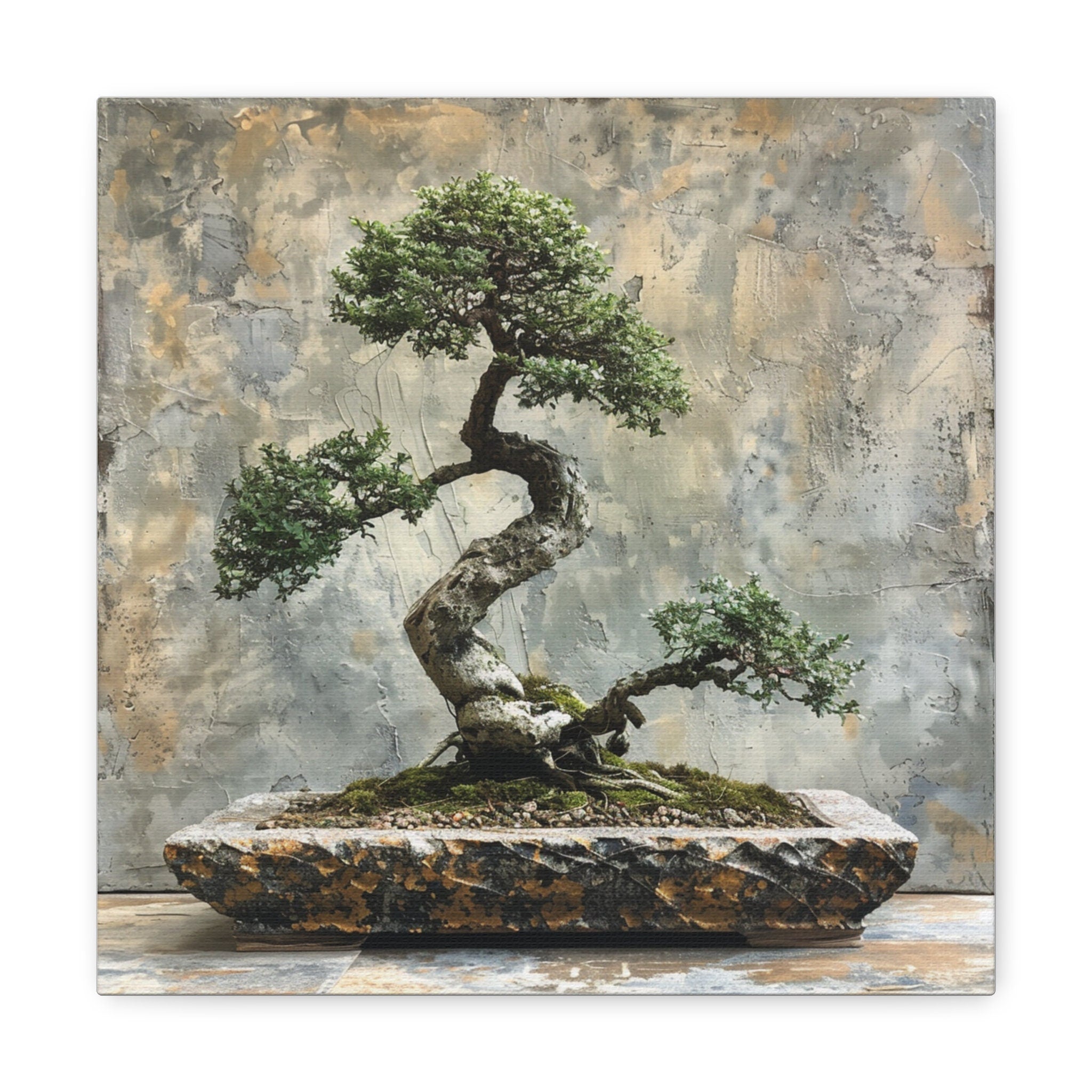 Plant Bonsai Wall Art Decor For Home or Office, Gift For Plant Lovers